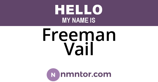 Freeman Vail