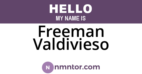 Freeman Valdivieso