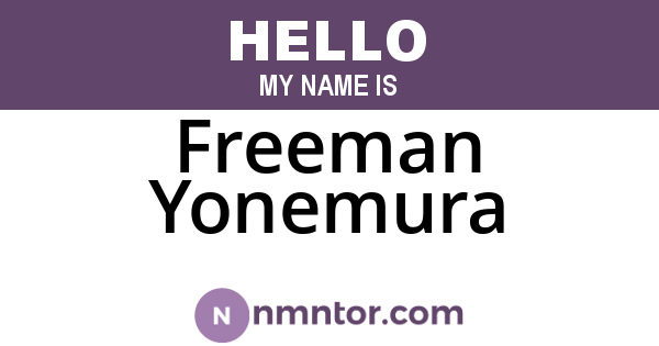 Freeman Yonemura