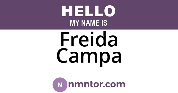 Freida Campa