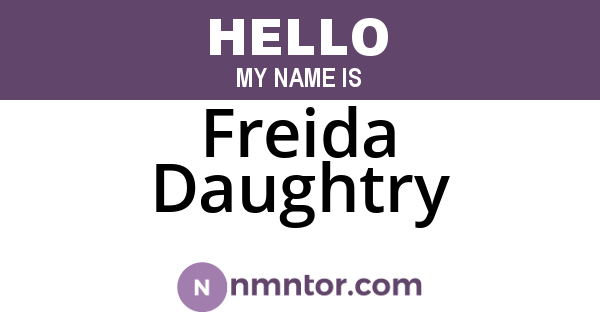 Freida Daughtry