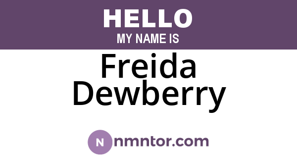 Freida Dewberry
