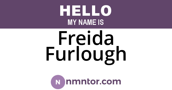 Freida Furlough