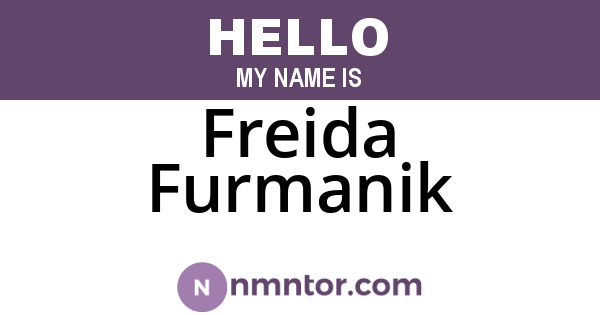 Freida Furmanik