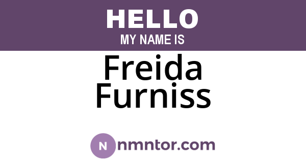 Freida Furniss
