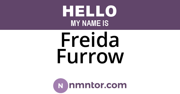 Freida Furrow