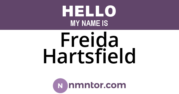 Freida Hartsfield