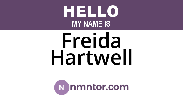 Freida Hartwell