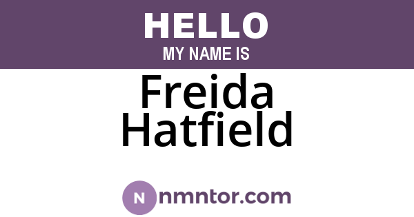 Freida Hatfield