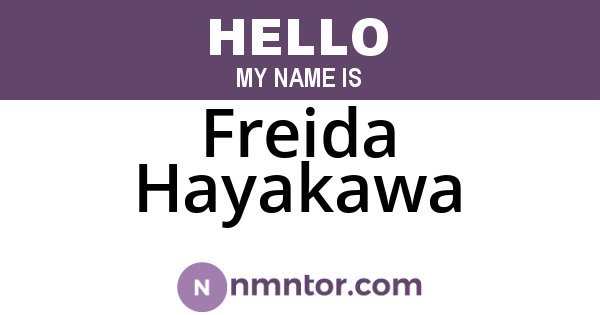 Freida Hayakawa