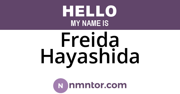 Freida Hayashida