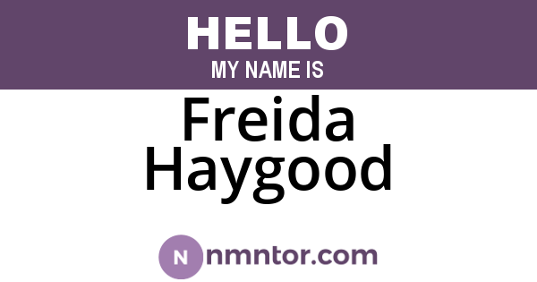 Freida Haygood