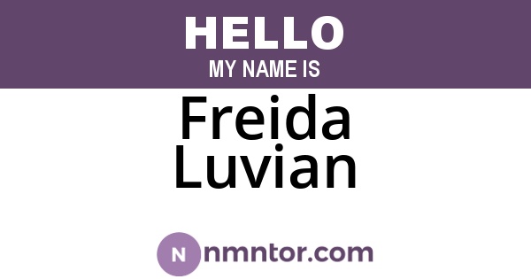 Freida Luvian