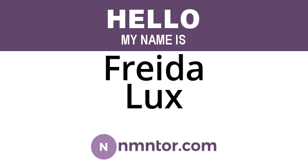 Freida Lux