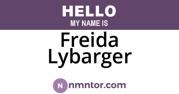 Freida Lybarger