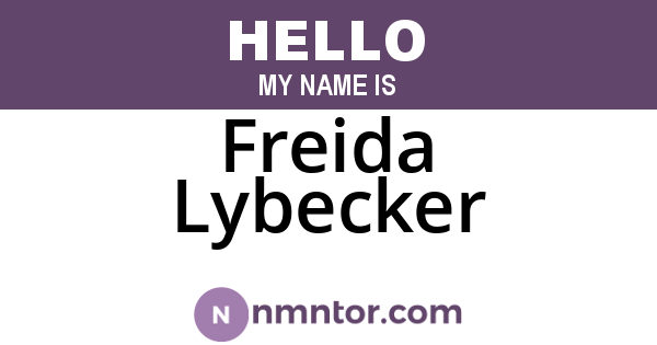 Freida Lybecker