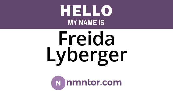 Freida Lyberger
