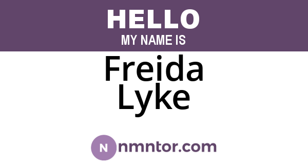 Freida Lyke