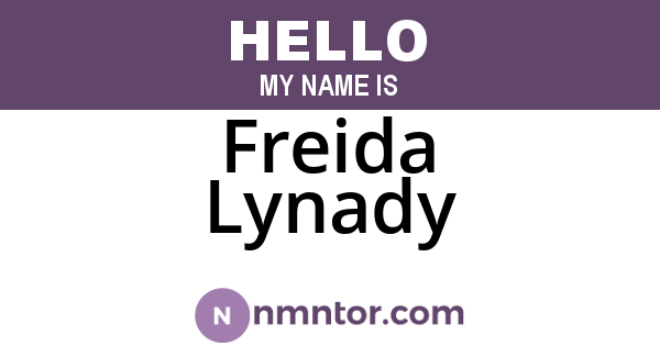 Freida Lynady