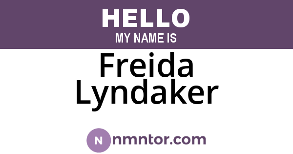 Freida Lyndaker