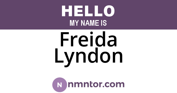 Freida Lyndon