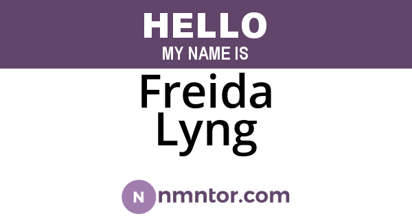 Freida Lyng