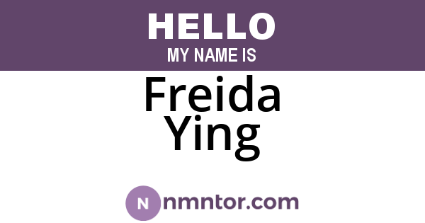Freida Ying