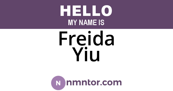 Freida Yiu