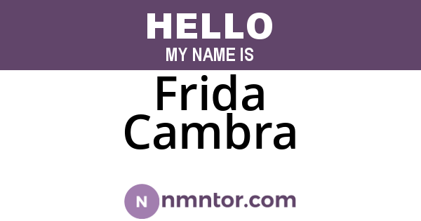 Frida Cambra