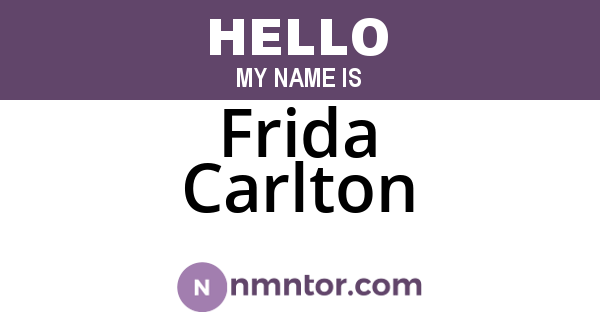 Frida Carlton