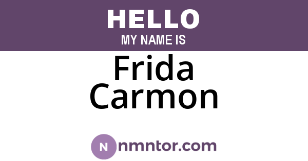 Frida Carmon