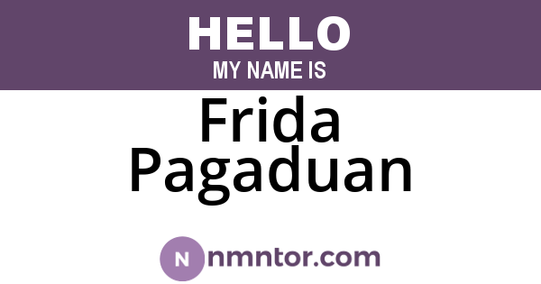 Frida Pagaduan
