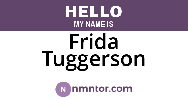 Frida Tuggerson