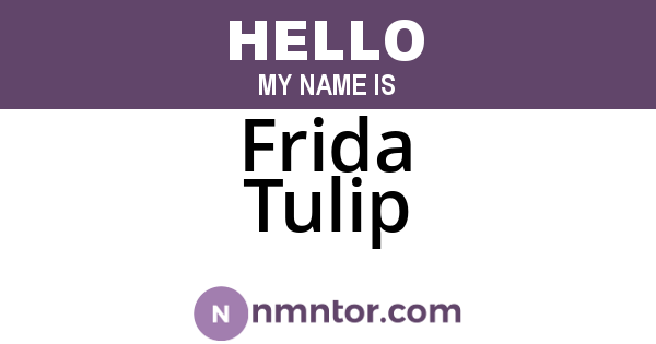 Frida Tulip