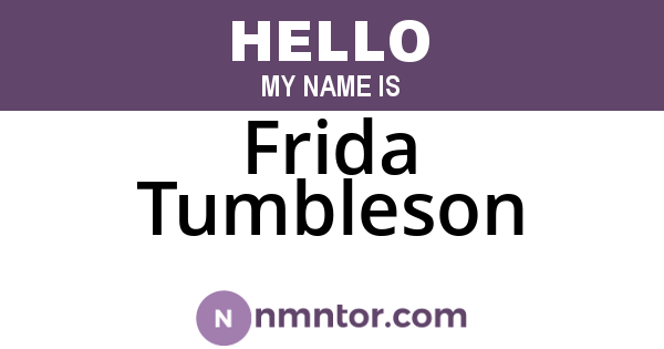 Frida Tumbleson