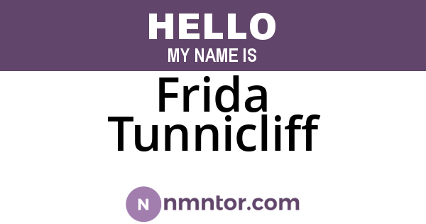 Frida Tunnicliff