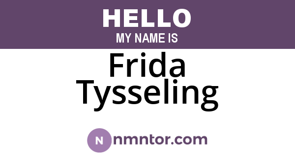 Frida Tysseling