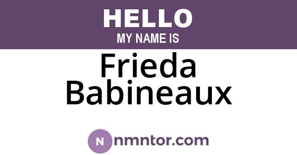 Frieda Babineaux