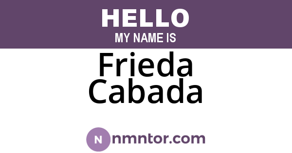 Frieda Cabada