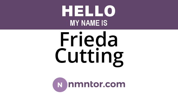 Frieda Cutting