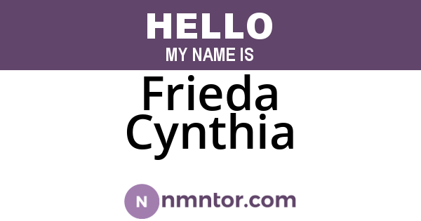 Frieda Cynthia
