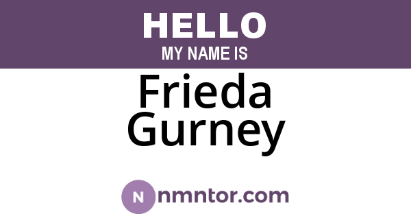Frieda Gurney