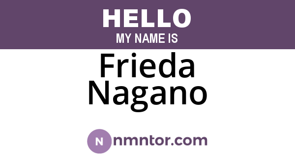 Frieda Nagano