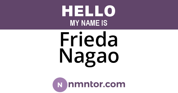 Frieda Nagao