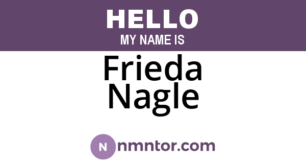 Frieda Nagle