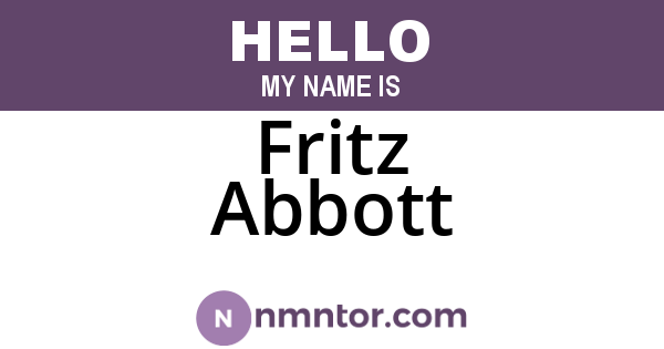 Fritz Abbott