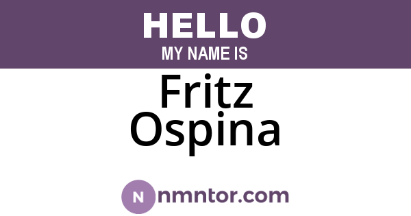 Fritz Ospina