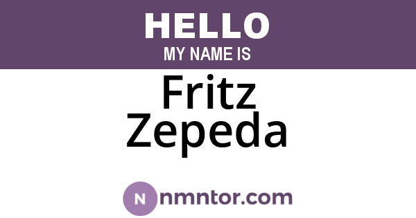 Fritz Zepeda