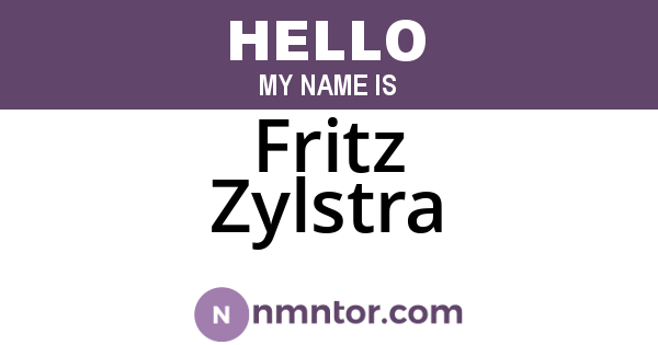 Fritz Zylstra