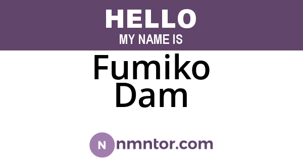 Fumiko Dam